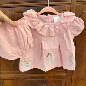 Stitchy Fish nutcracker diaper set